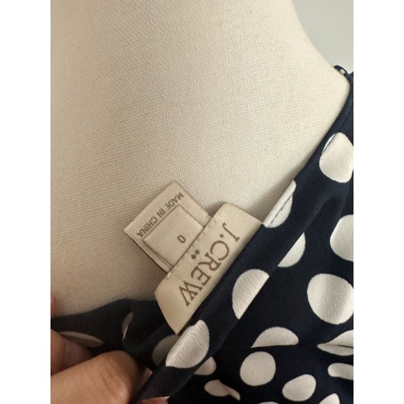 J CREW Navy White Polka Dot Tank Top Size 0 - Picture 6 of 6